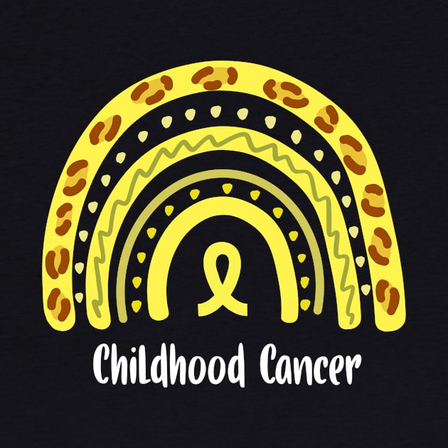 Childhood Cancer Rainbow Awareness Warrior by MerchAndrey